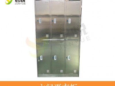 304不锈钢斜顶更衣柜员工储物柜更衣室无尘菌净化车间消毒柜图1